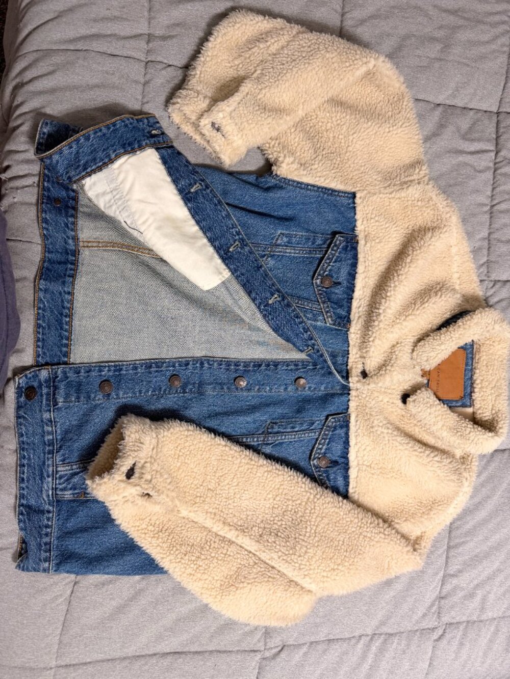 American Eagle Denim & Sherpa Jacket